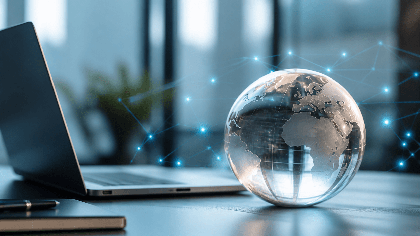 Global internet erişimi ve gizlilik ağını gösteren görsel